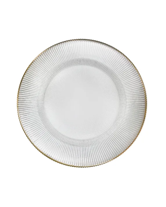 Transparent glass dish